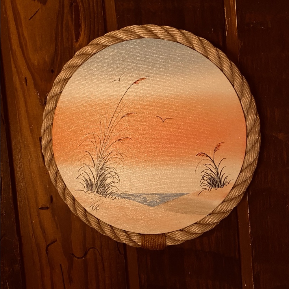Round Sand Dune Painting